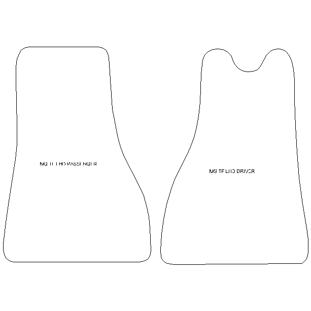 MG TF LHD Car Mats